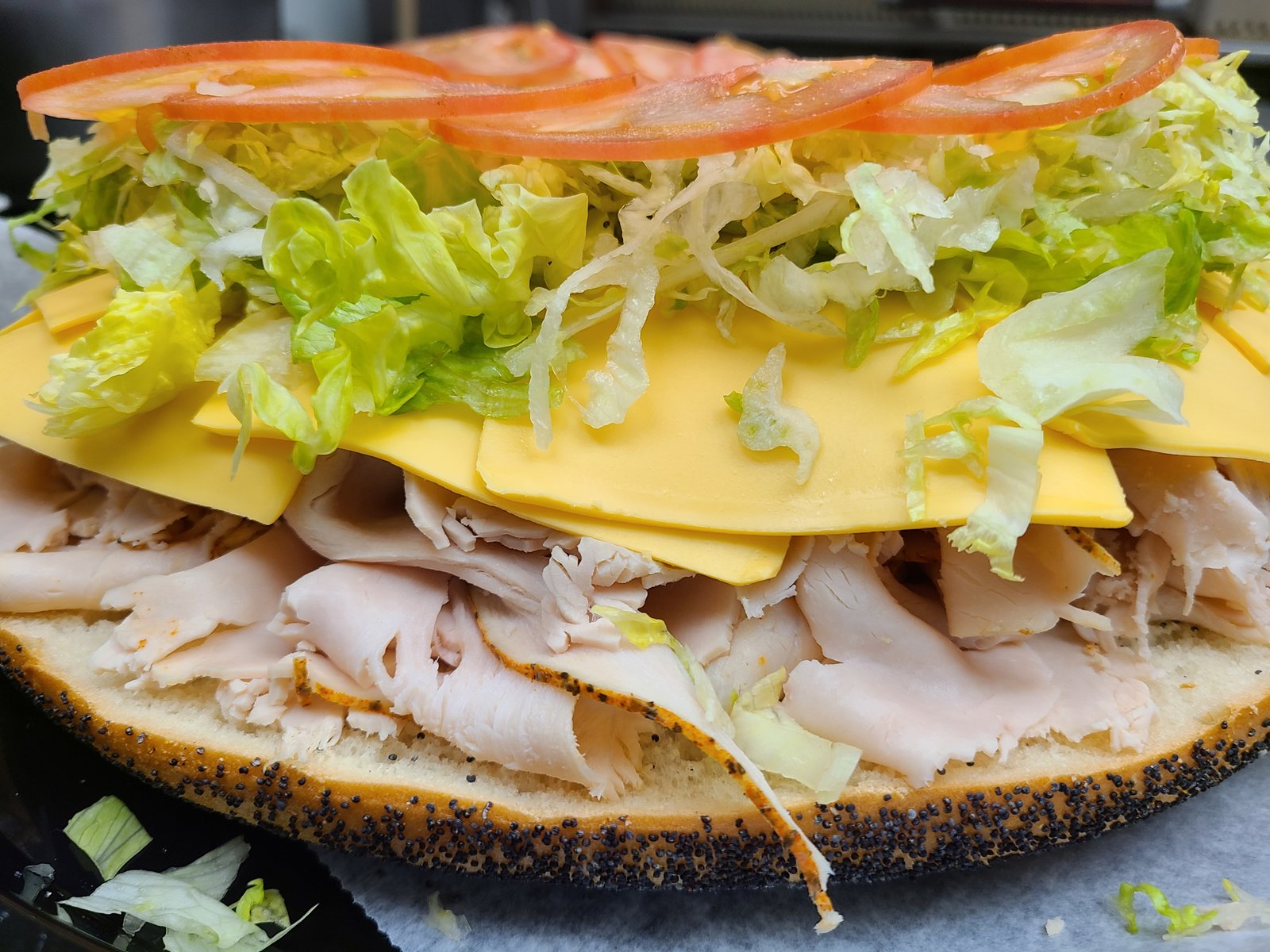 Turkey & Cheese Bagel Hero