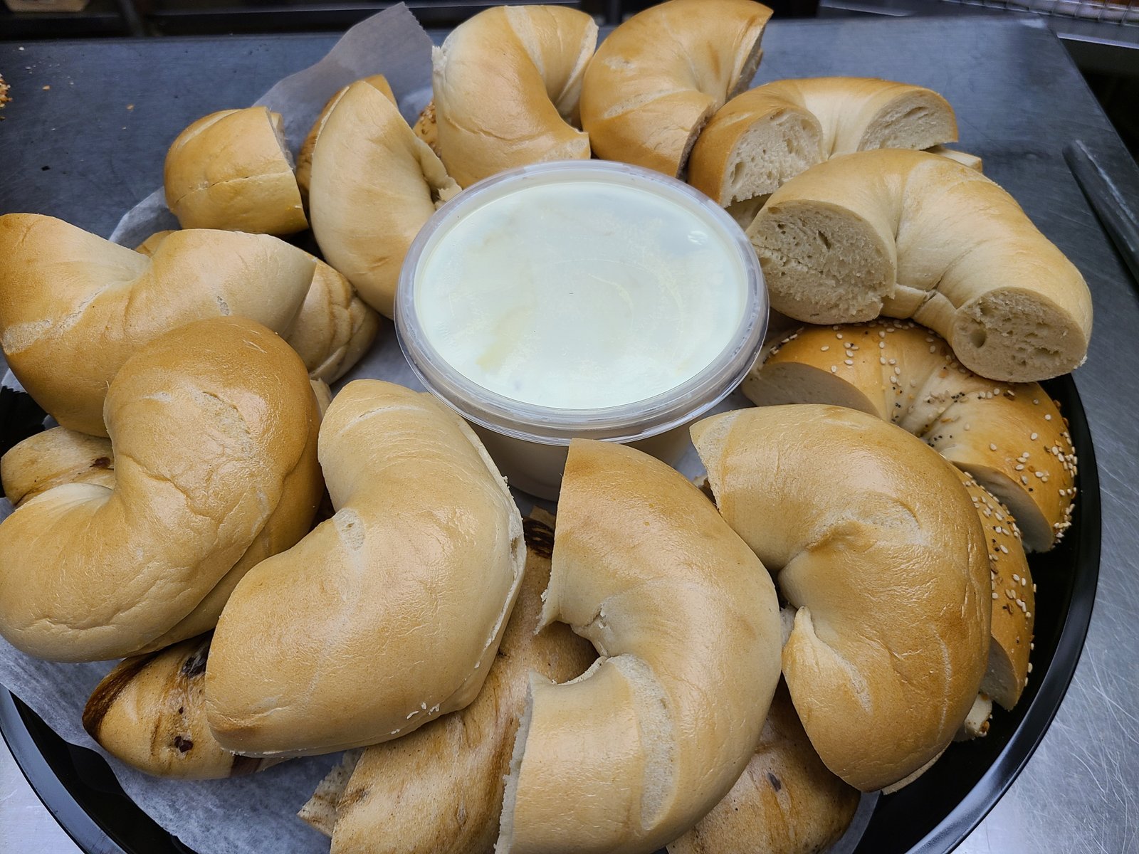 Plain Bagel & Cream Cheese Platter
