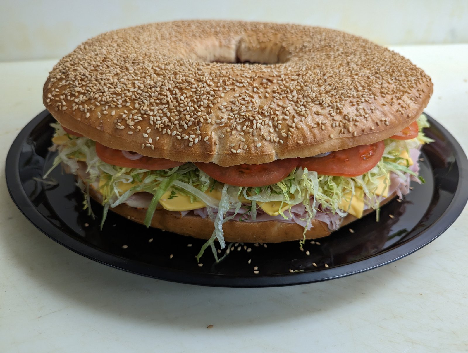 Giant Sesame Deli Wheel